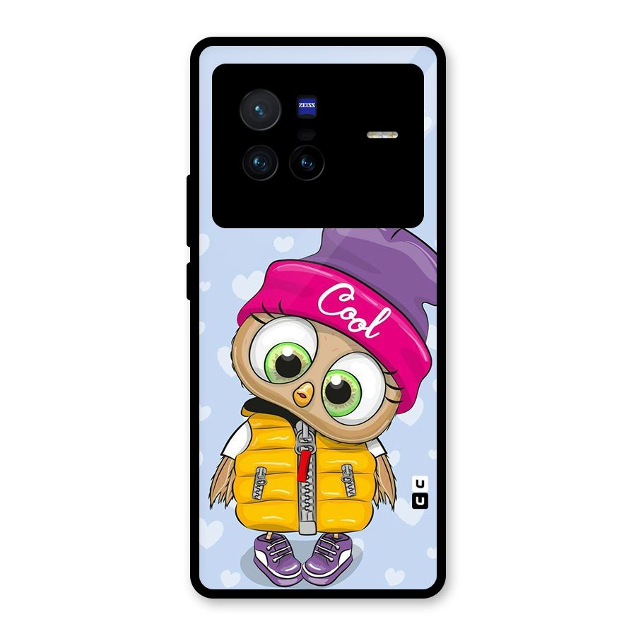 Cool Owl Glass Back Case for Vivo X80