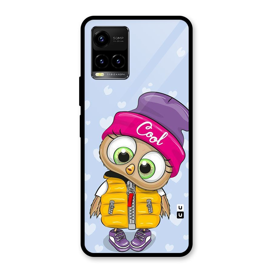Cool Owl Glass Back Case for Vivo Y21A