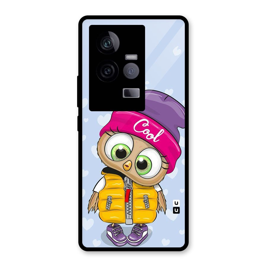 Cool Owl Glass Back Case for Vivo iQOO 11 5G