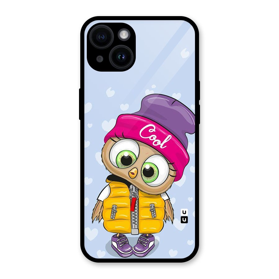 Cool Owl Glass Back Case for iPhone 14