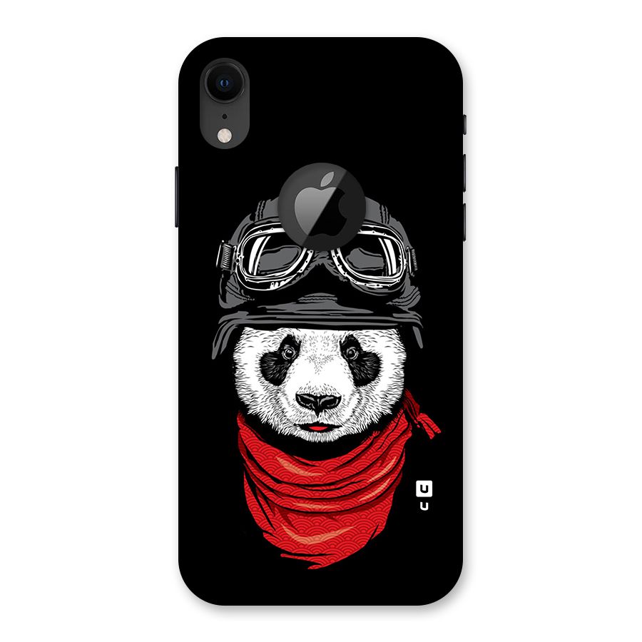 Cool Panda Soldier Art Back Case for iPhone XR Logo Cut