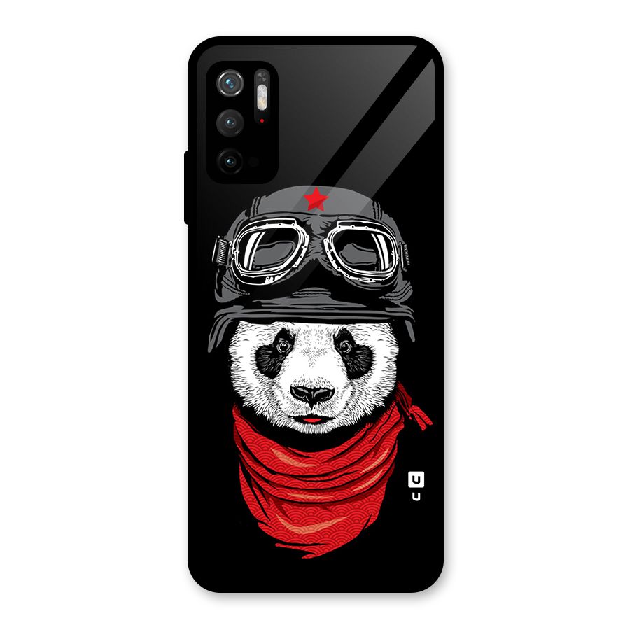 Cool Panda Soldier Art Glass Back Case for Poco M3 Pro 5G