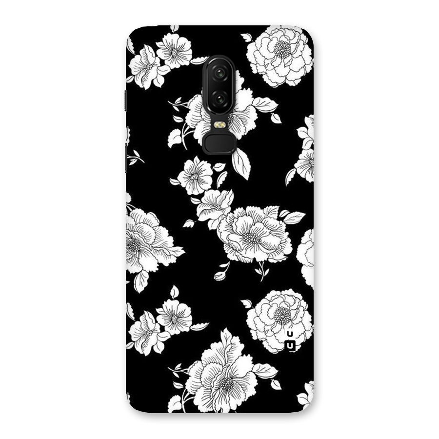 Cool Pattern Flowers Back Case for OnePlus 6
