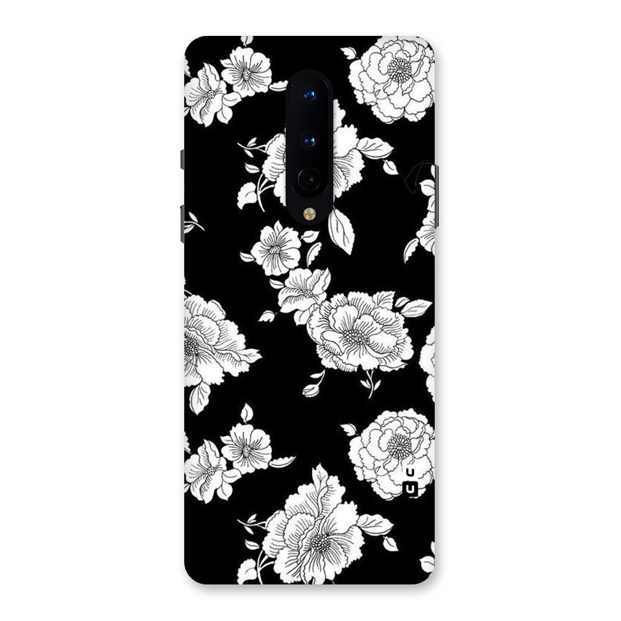 Cool Pattern Flowers Back Case for OnePlus 8