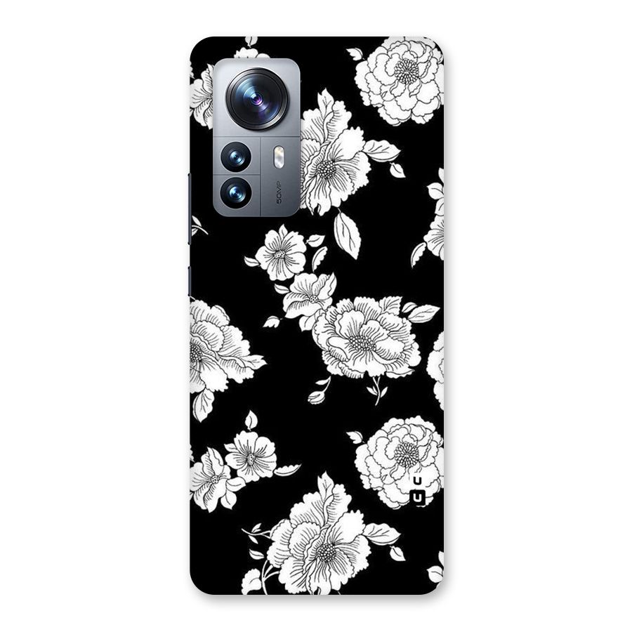Cool Pattern Flowers Back Case for Xiaomi 12 Pro