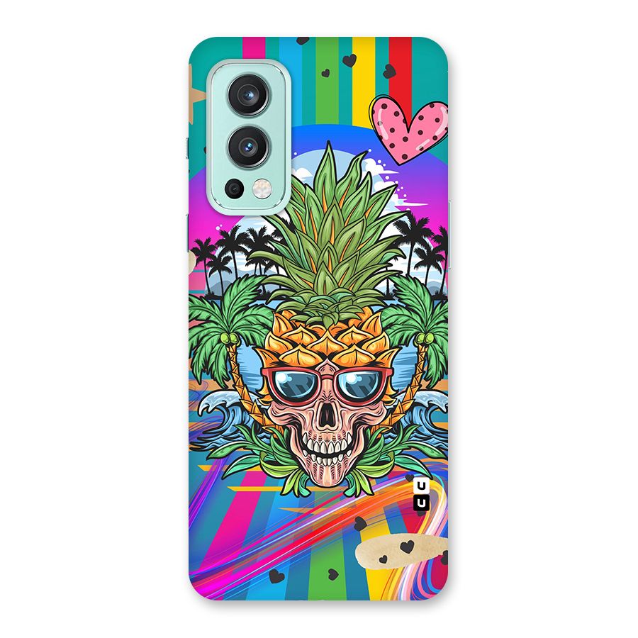 Cool Pineapple Skull Back Case for OnePlus Nord 2 5G