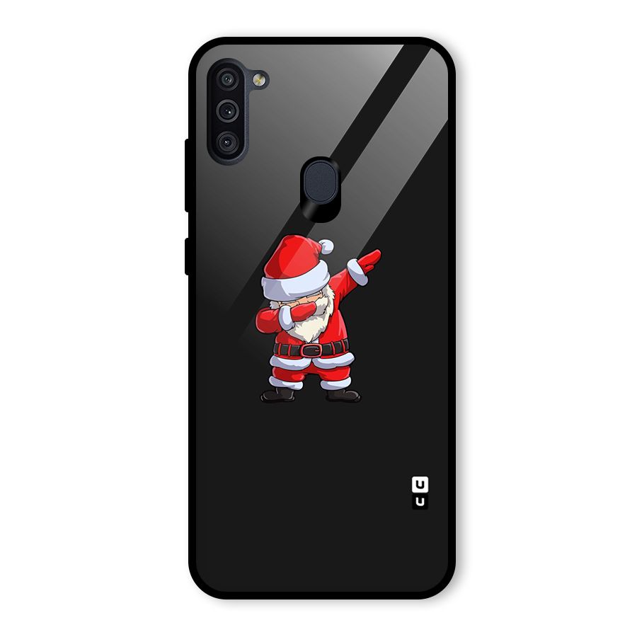 Cool Santa Dab Glass Back Case for Galaxy M11