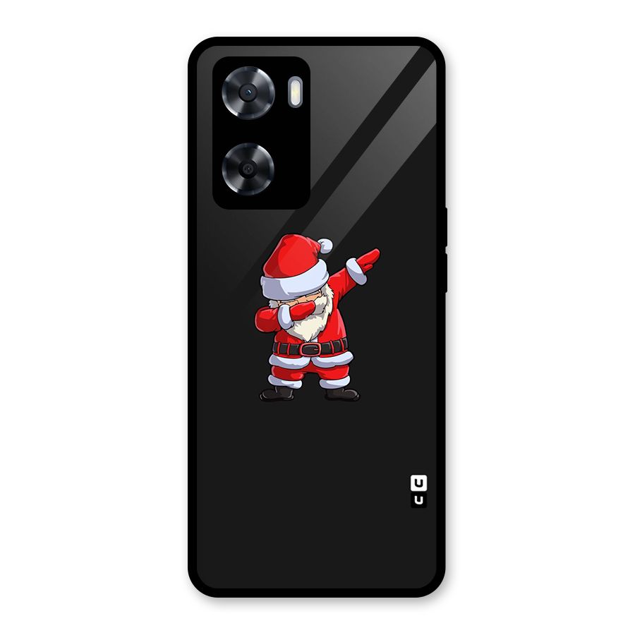 Cool Santa Dab Glass Back Case for Oppo A57 2022