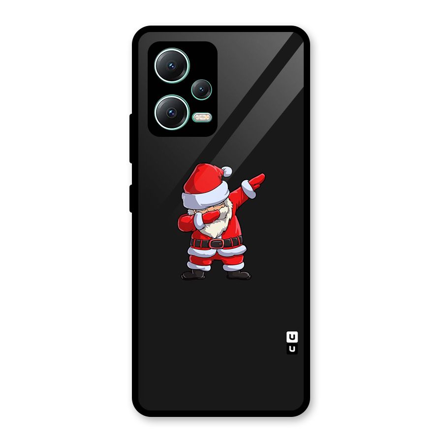 Cool Santa Dab Glass Back Case for Redmi Note 12 5G