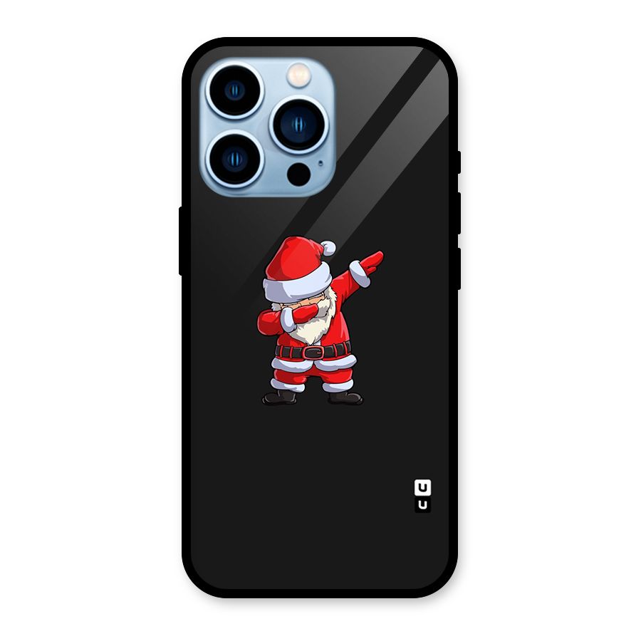 Cool Santa Dab Glass Back Case for iPhone 13 Pro