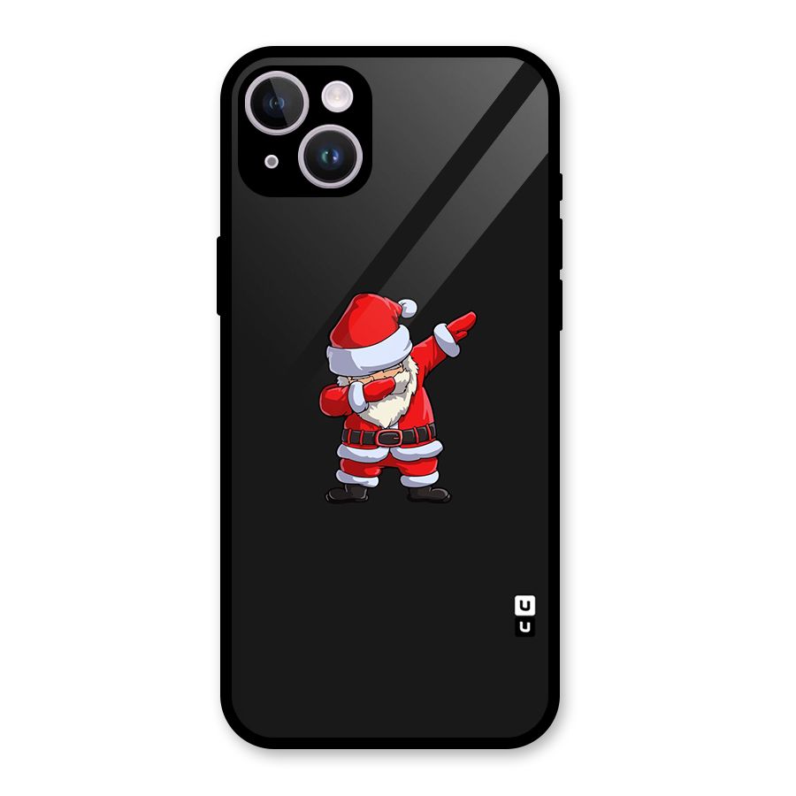 Cool Santa Dab Glass Back Case for iPhone 14 Plus