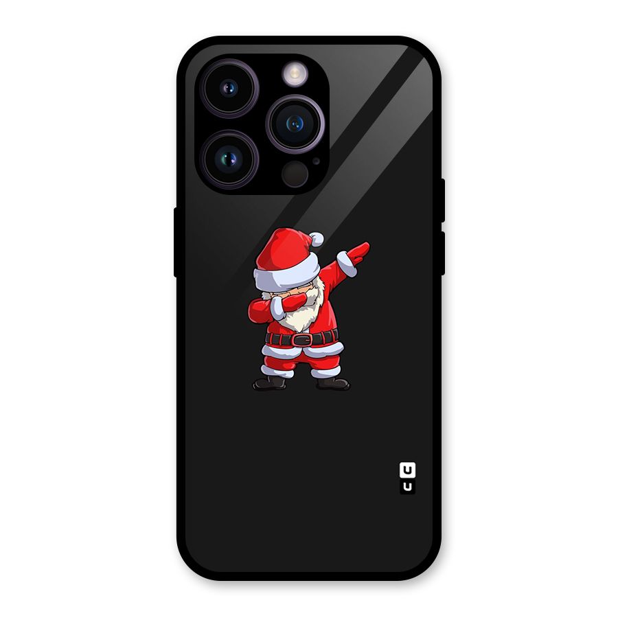 Cool Santa Dab Glass Back Case for iPhone 14 Pro
