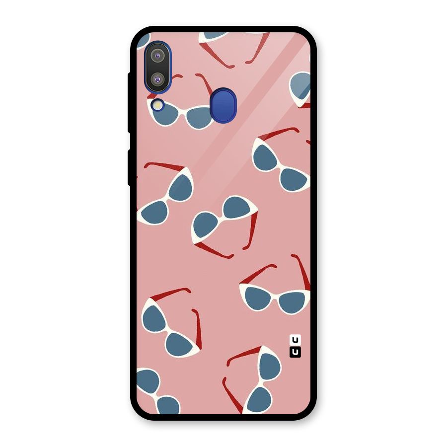 Cool Shades Pattern Glass Back Case for Galaxy M20