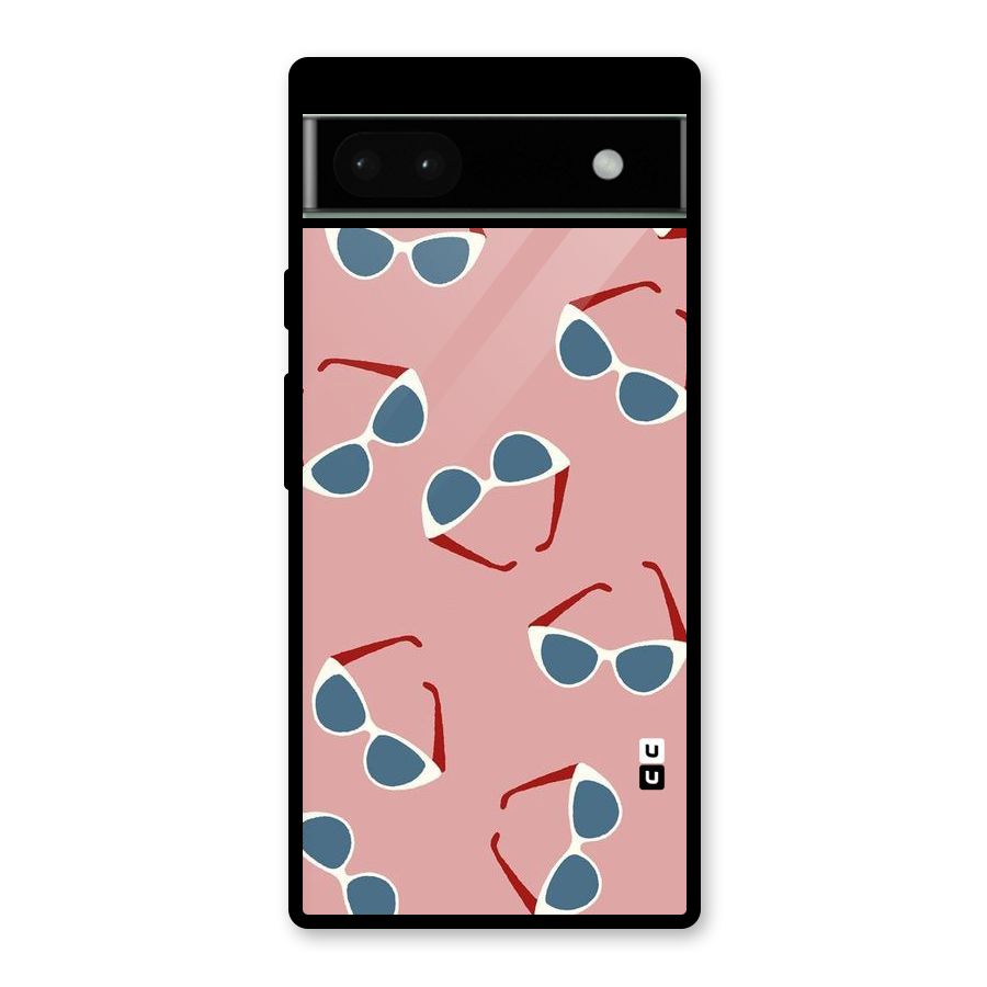 Cool Shades Pattern Glass Back Case for Google Pixel 6a