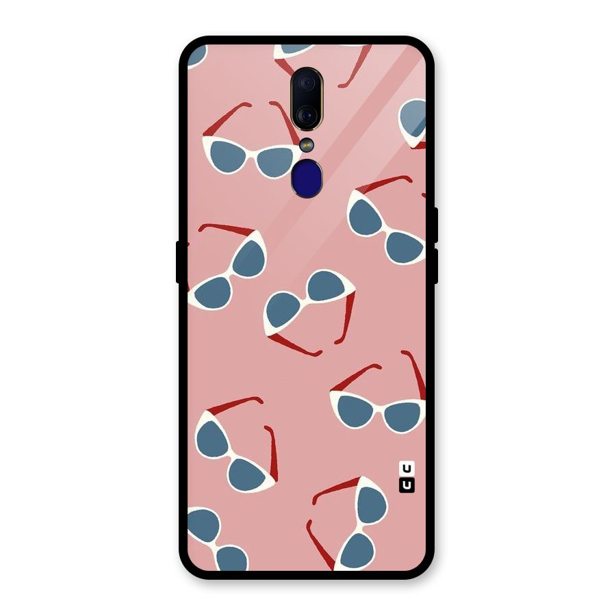 Cool Shades Pattern Glass Back Case for Oppo F11