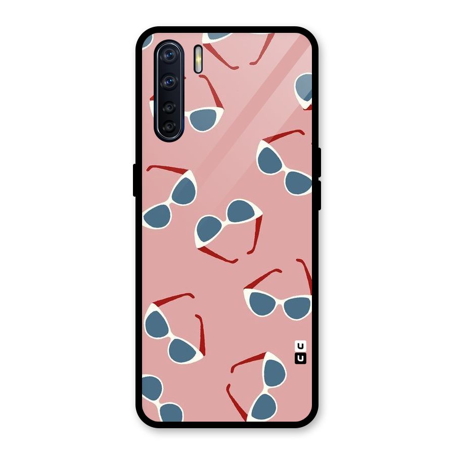 Cool Shades Pattern Glass Back Case for Oppo F15