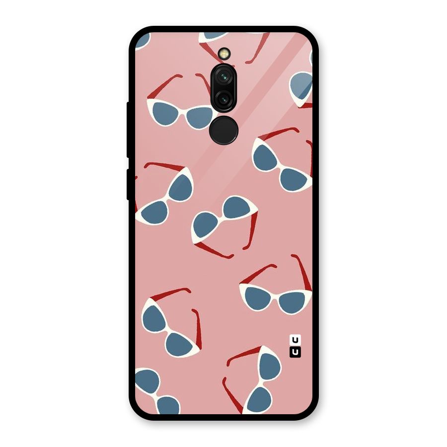 Cool Shades Pattern Glass Back Case for Redmi 8