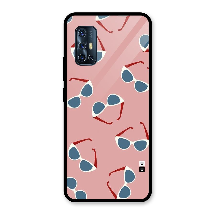 Cool Shades Pattern Glass Back Case for Vivo V17