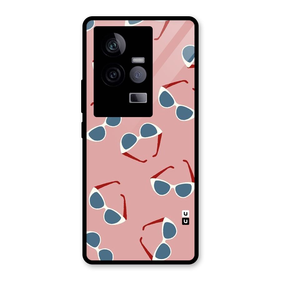 Cool Shades Pattern Glass Back Case for Vivo iQOO 11 5G
