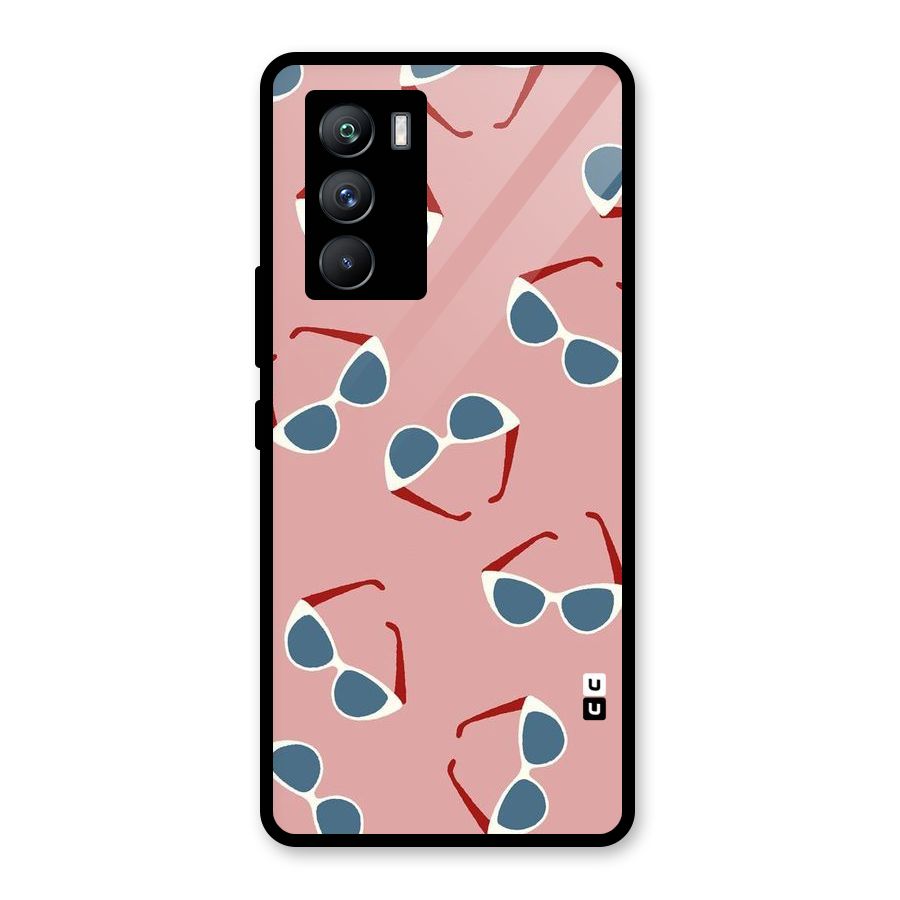Cool Shades Pattern Glass Back Case for Vivo iQOO 9 SE