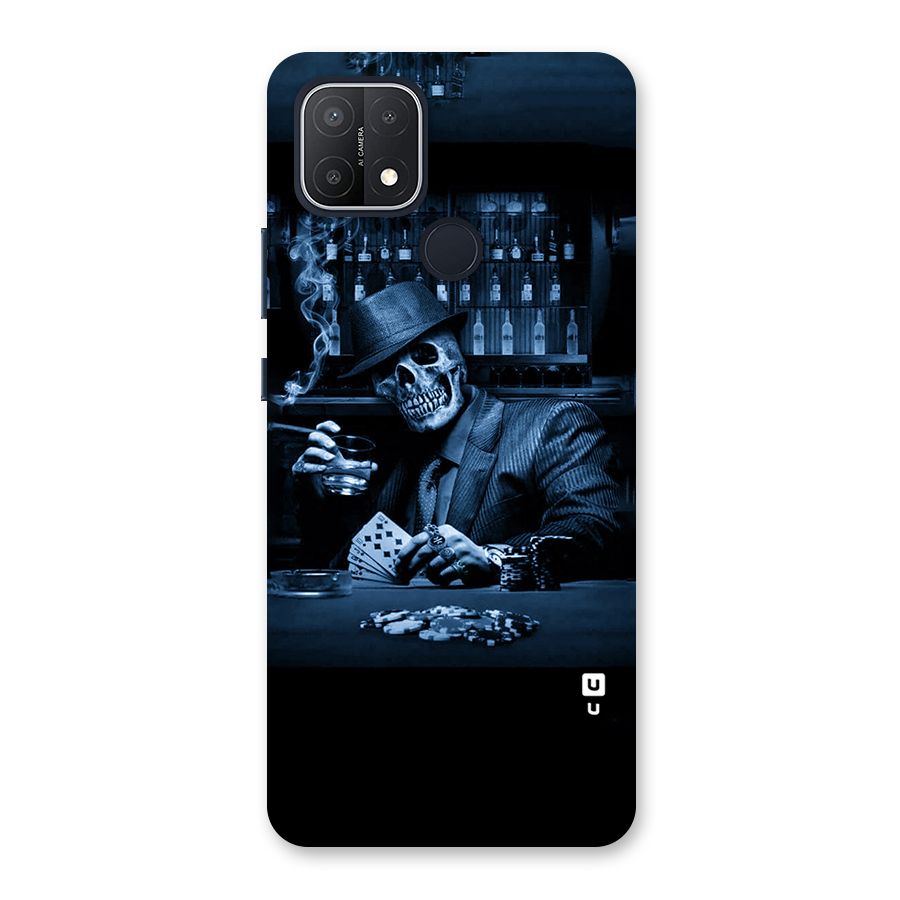 Cool Skull Cards Back Case for Oppo A15