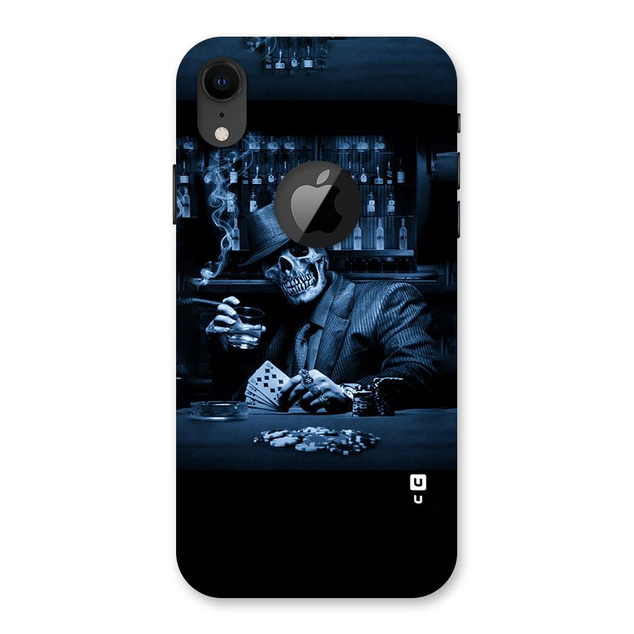 Cool Skull Cards Back Case for iPhone XR Logo Cut