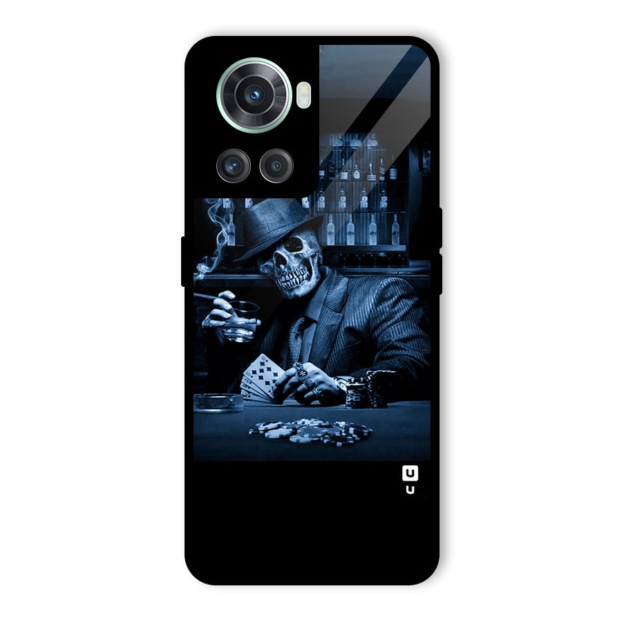 Cool Skull Cards Glass Back Case for OnePlus 10R