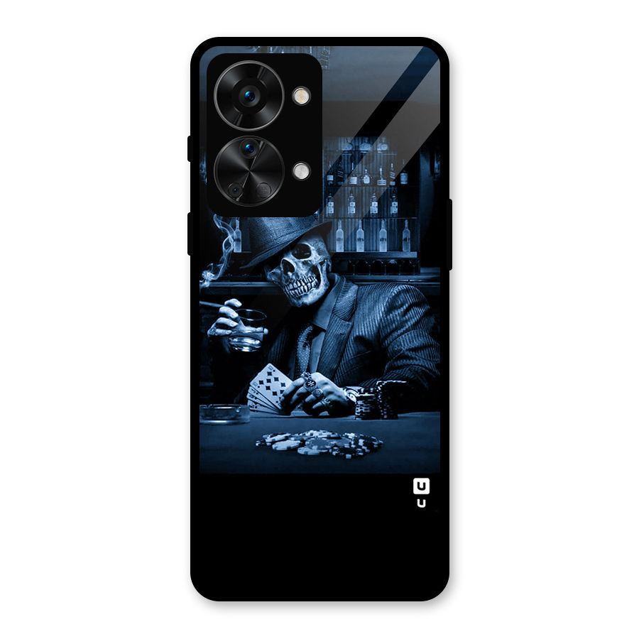 Cool Skull Cards Glass Back Case for OnePlus Nord 2T