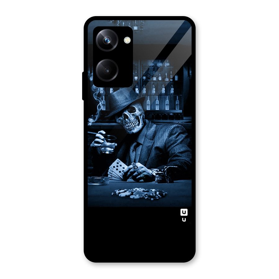 Cool Skull Cards Glass Back Case for Realme 10 Pro