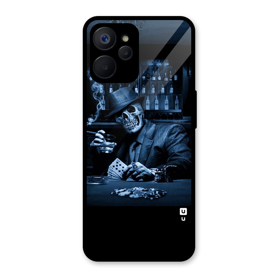 Cool Skull Cards Glass Back Case for Realme 9i 5G