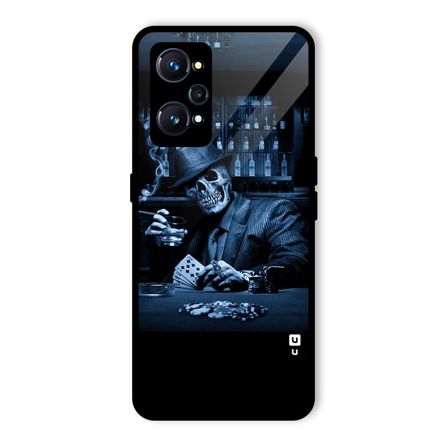 Cool Skull Cards Glass Back Case for Realme GT Neo2