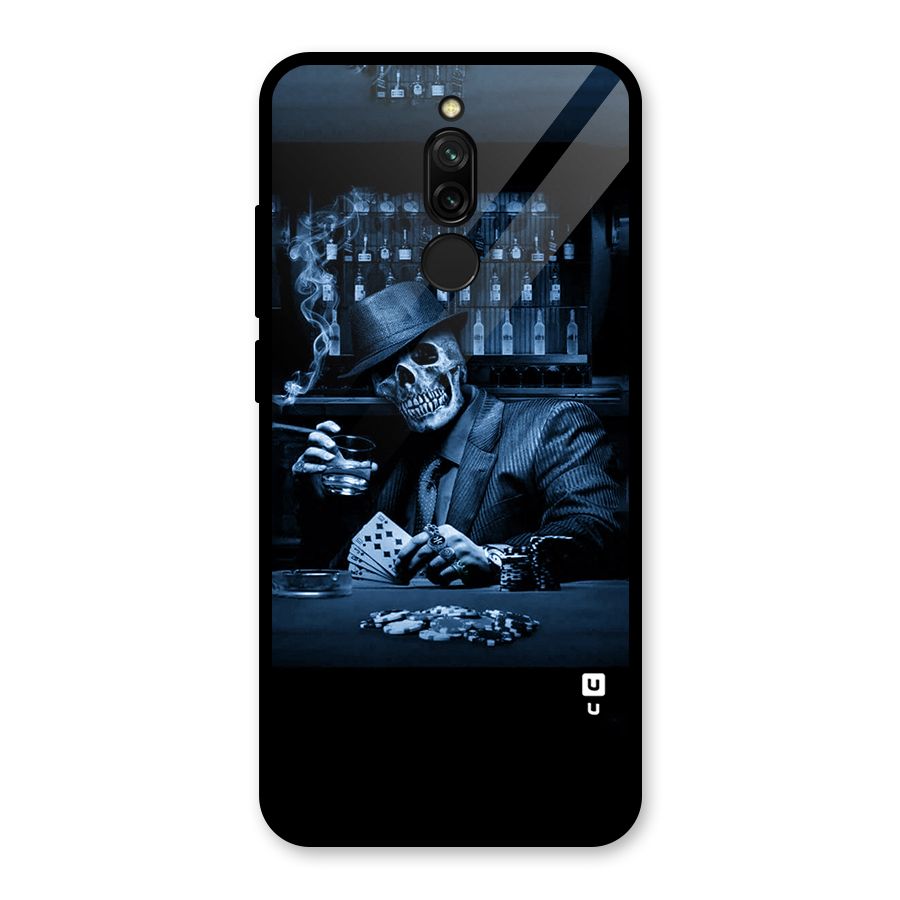 Cool Skull Cards Glass Back Case for Redmi 8
