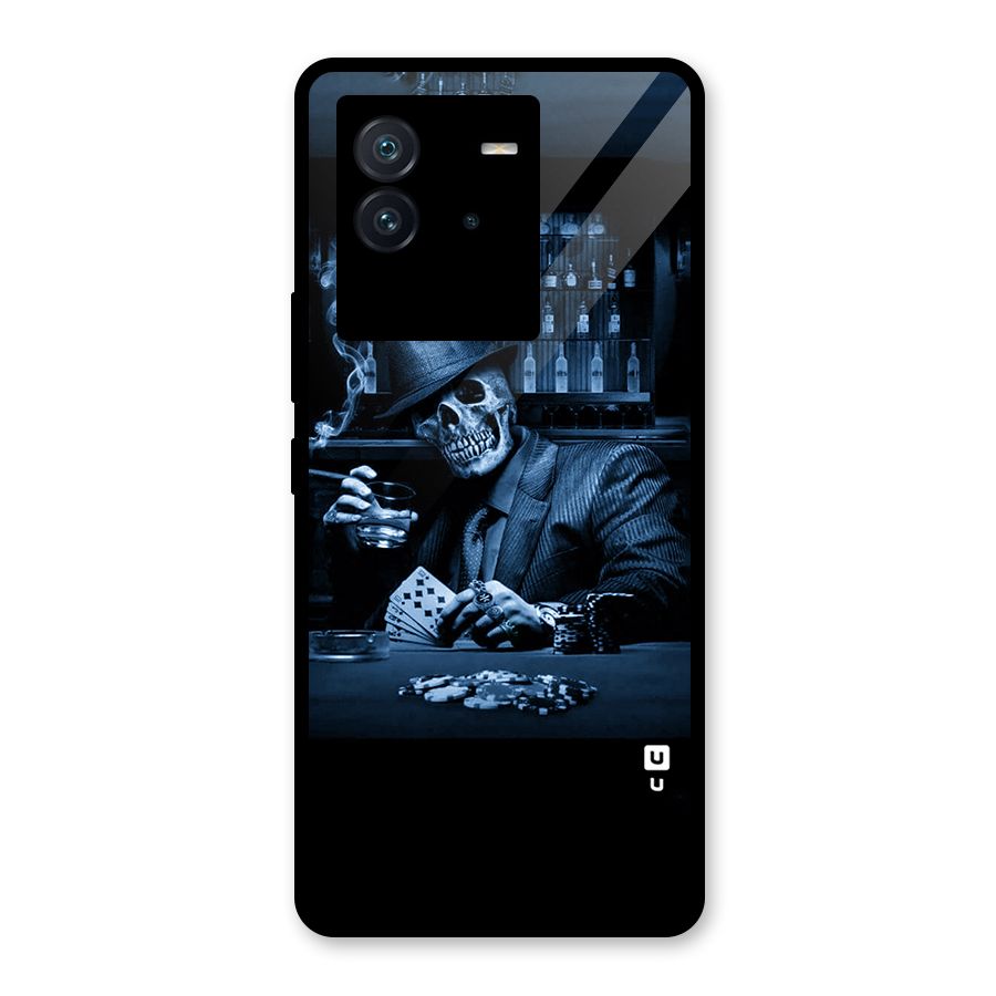 Cool Skull Cards Glass Back Case for Vivo iQOO Neo 6 5G