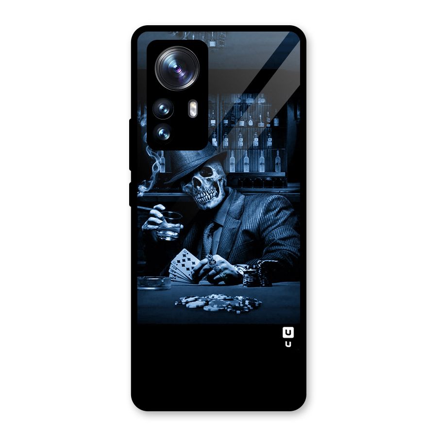 Cool Skull Cards Glass Back Case for Xiaomi 12 Pro
