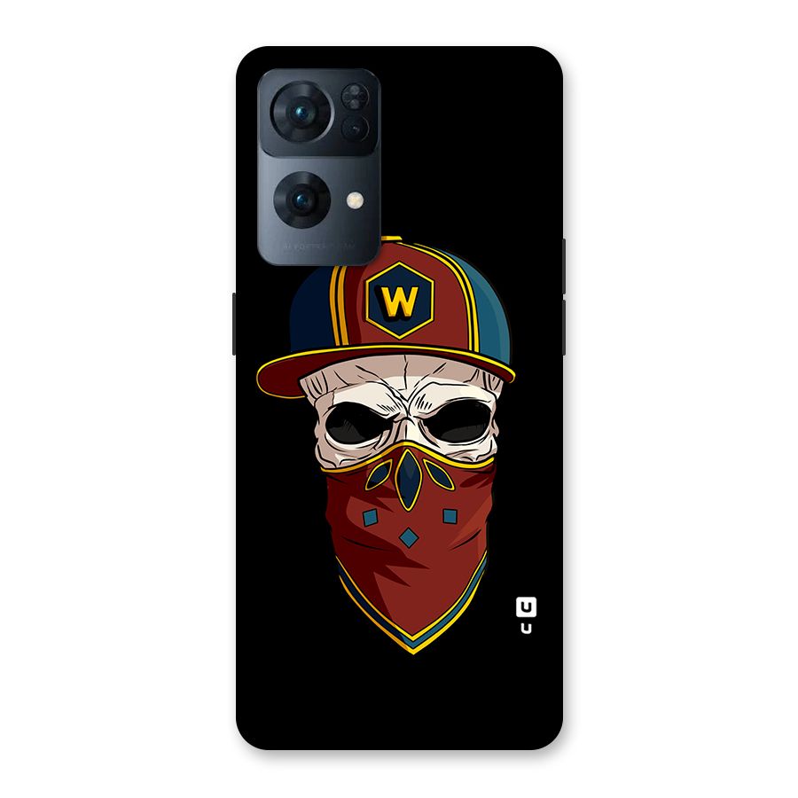 Cool Skull Mask Cap Back Case for Oppo Reno7 Pro 5G