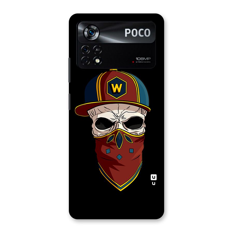 Cool Skull Mask Cap Back Case for Poco X4 Pro 5G