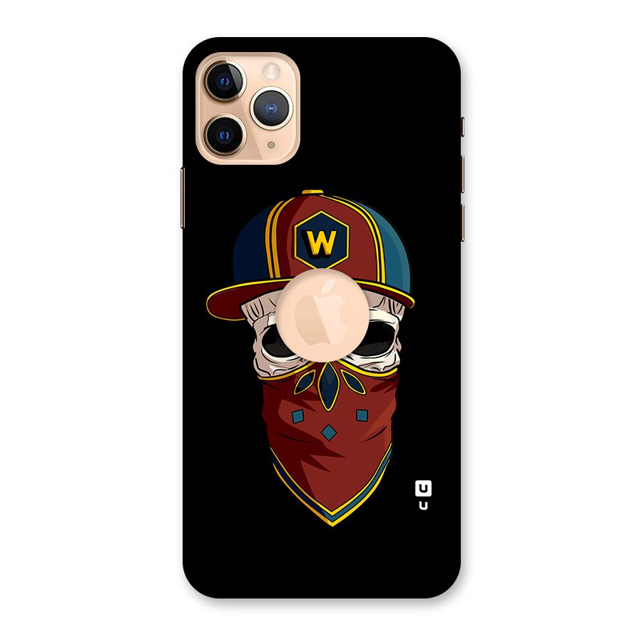 Cool Skull Mask Cap Back Case for iPhone 11 Pro Max Logo Cut