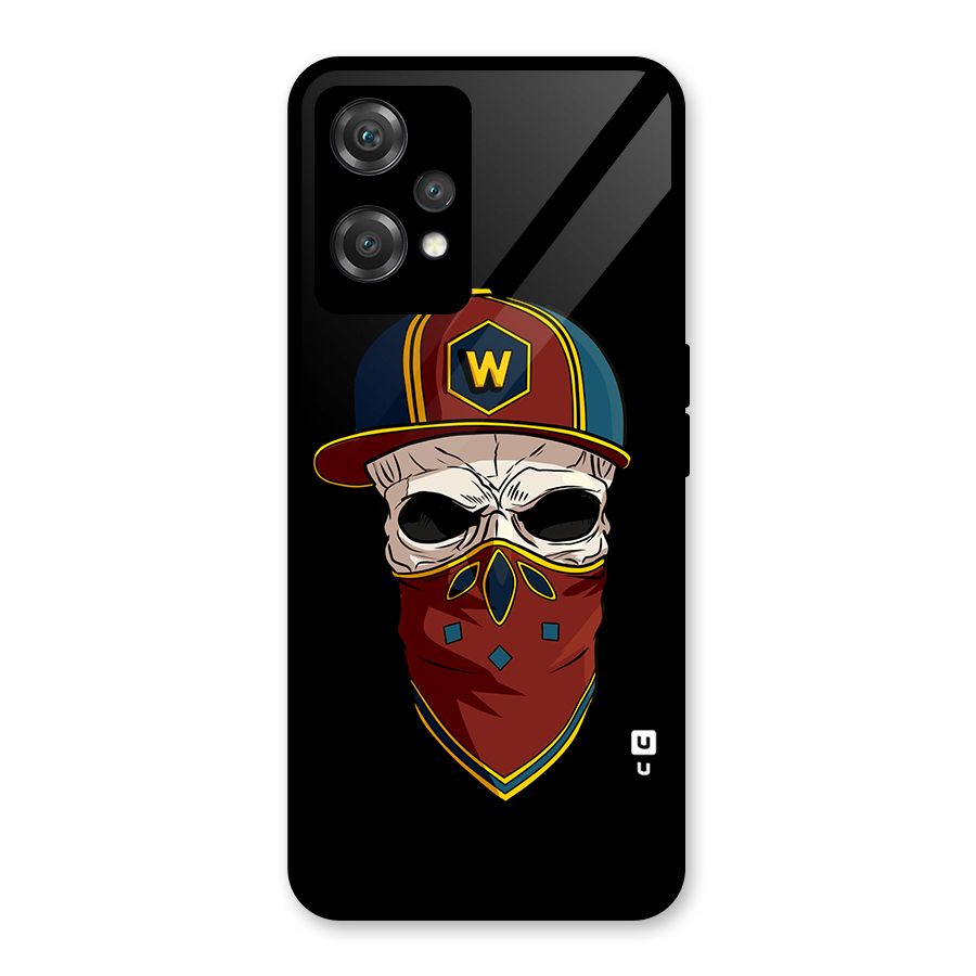 Cool Skull Mask Cap Glass Back Case for OnePlus Nord CE 2 Lite 5G