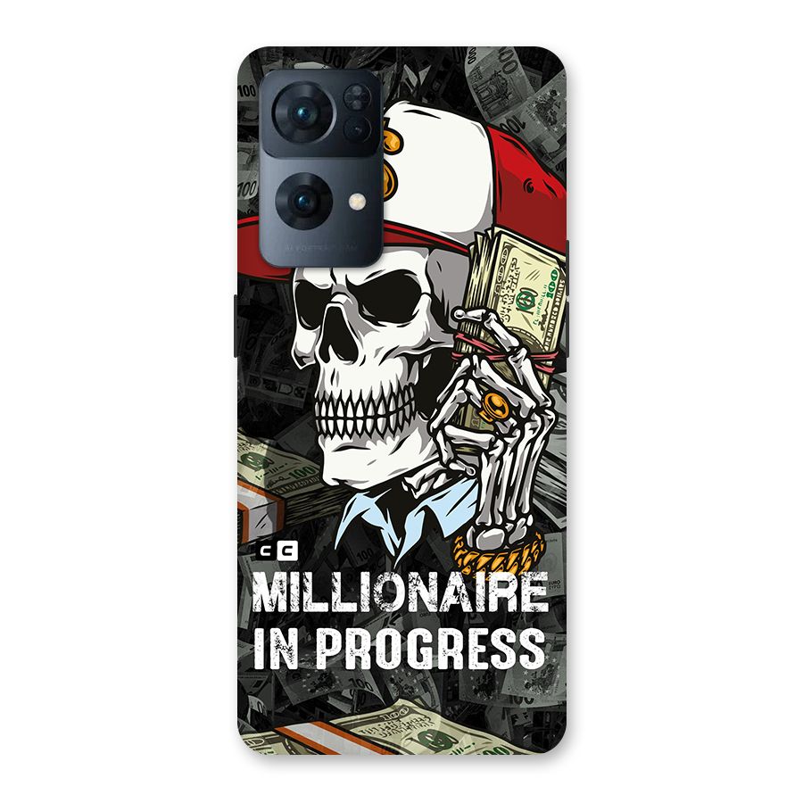Cool Skull Millionaire In Progress Back Case for Oppo Reno7 Pro 5G