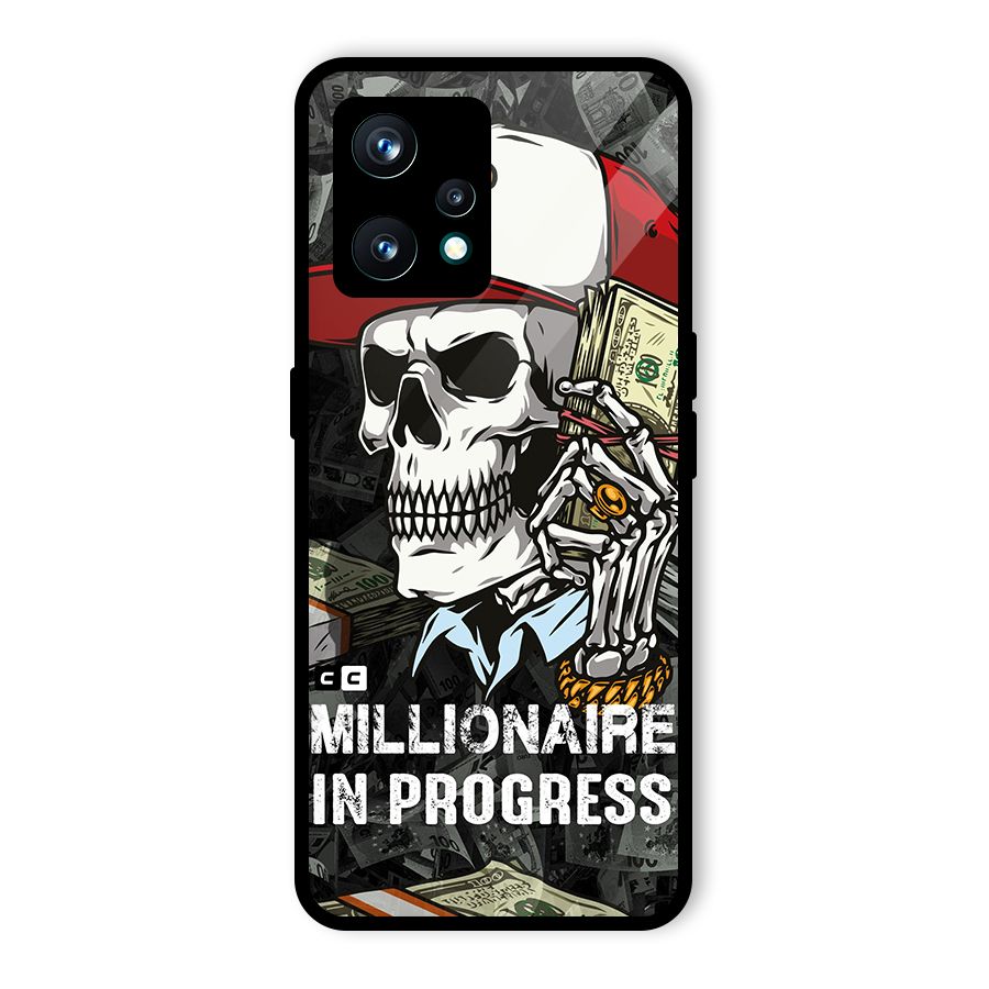 Cool Skull Millionaire In Progress Glass Back Case for Realme 9