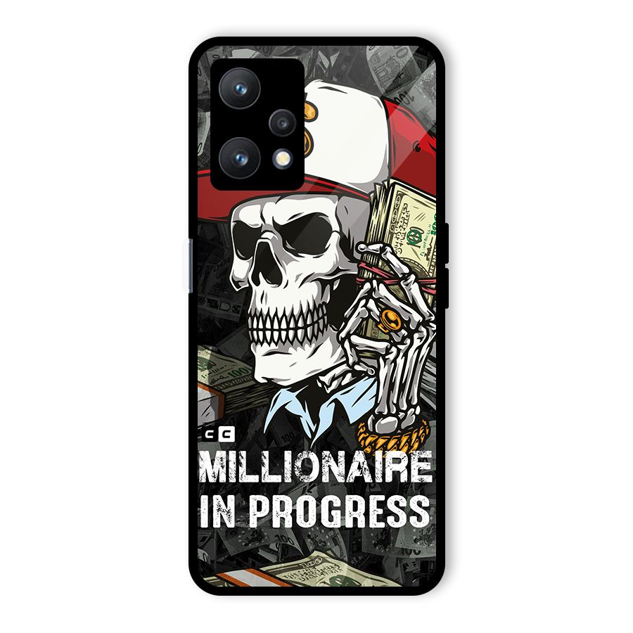 Cool Skull Millionaire In Progress Glass Back Case for Realme 9 Pro 5G