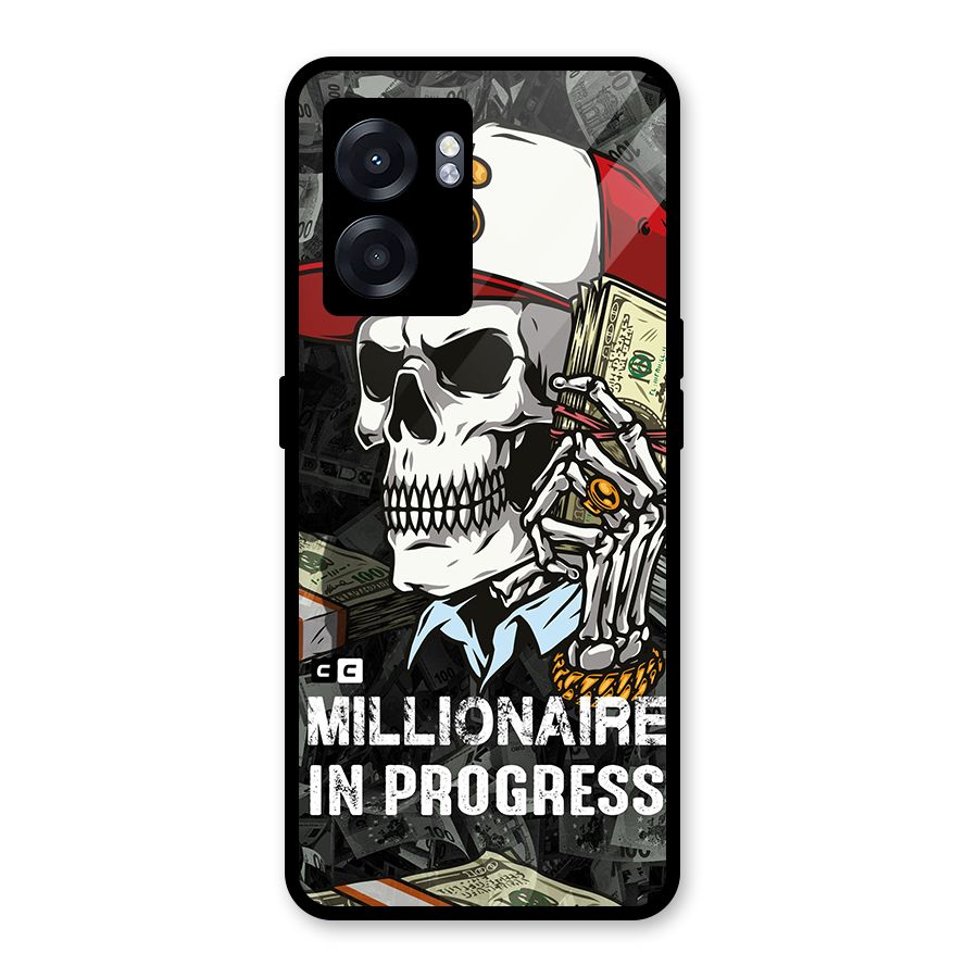 Cool Skull Millionaire In Progress Glass Back Case for Realme Narzo 50 5G