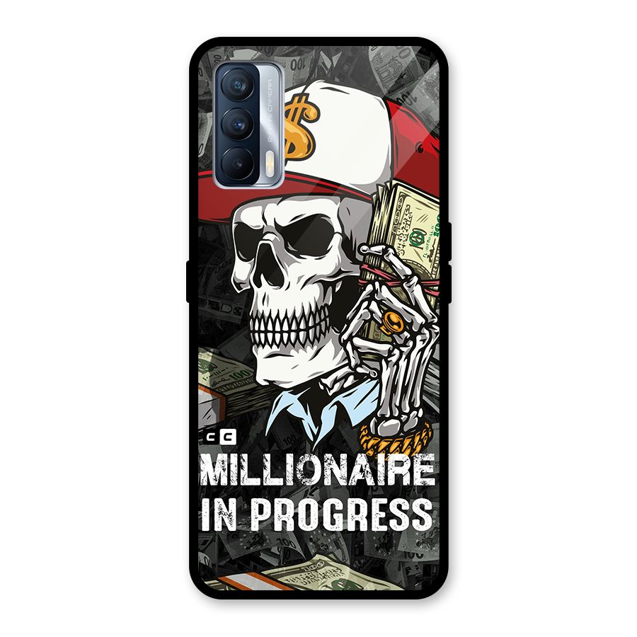 Cool Skull Millionaire In Progress Glass Back Case for Realme X7