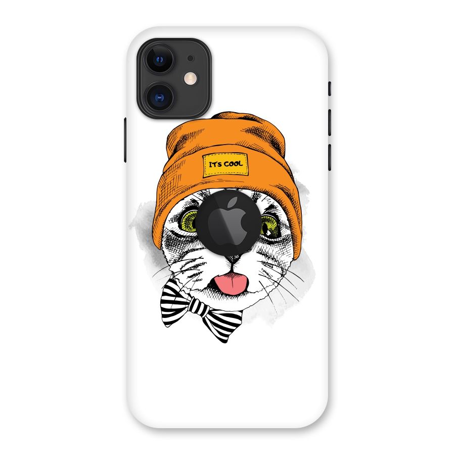 Cool cat Back Case for iPhone 11 Logo Cut