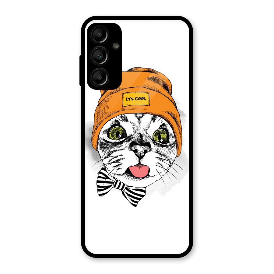 Cool cat Glass Back Case for Galaxy A14 5G