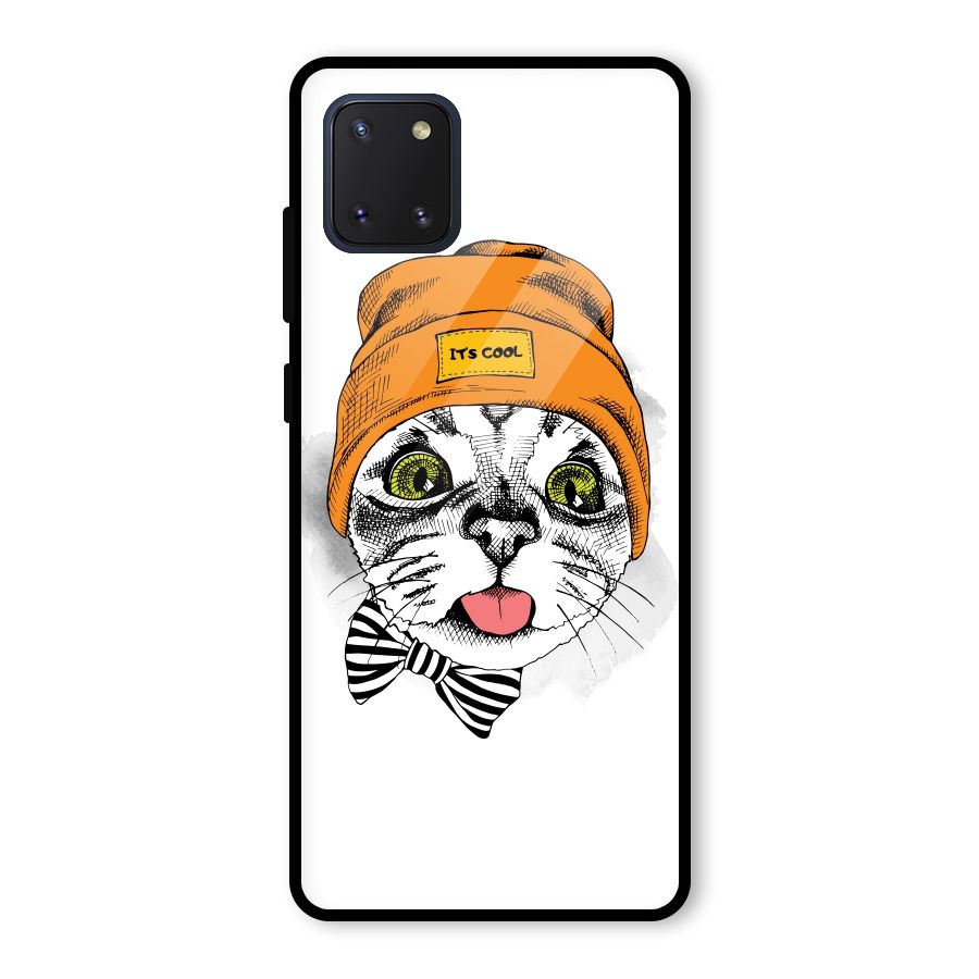 Cool cat Glass Back Case for Galaxy Note 10 Lite