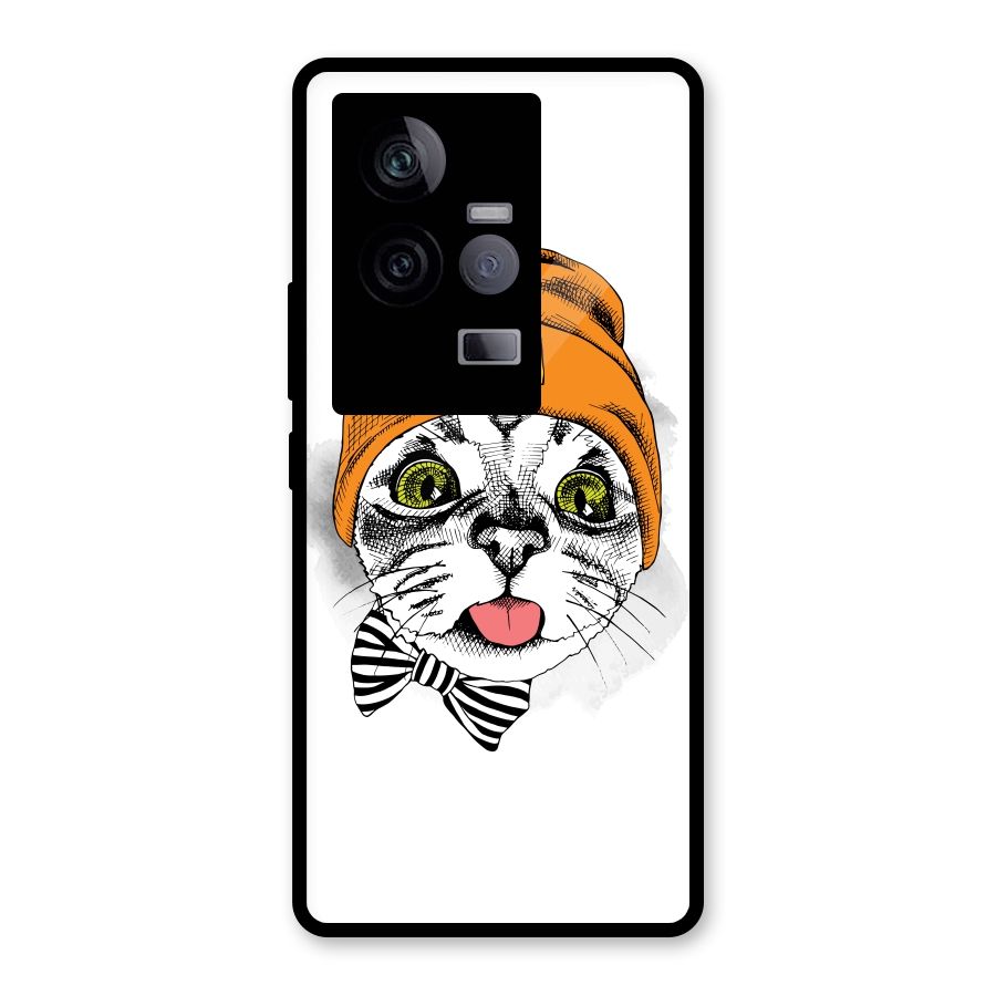 Cool cat Glass Back Case for Vivo iQOO 11 5G