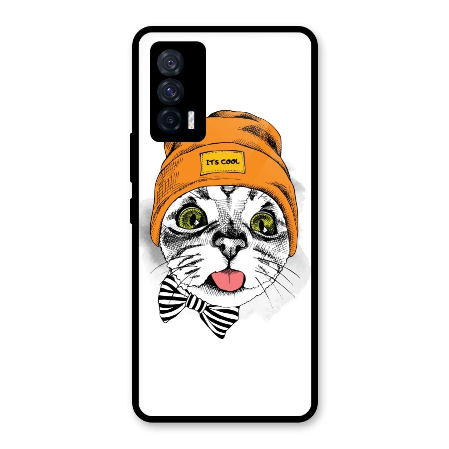 Cool cat Glass Back Case for Vivo iQOO 7 5G