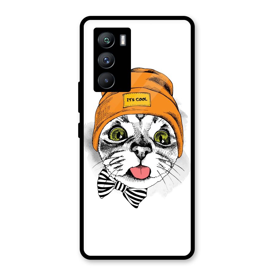 Cool cat Glass Back Case for Vivo iQOO 9 SE