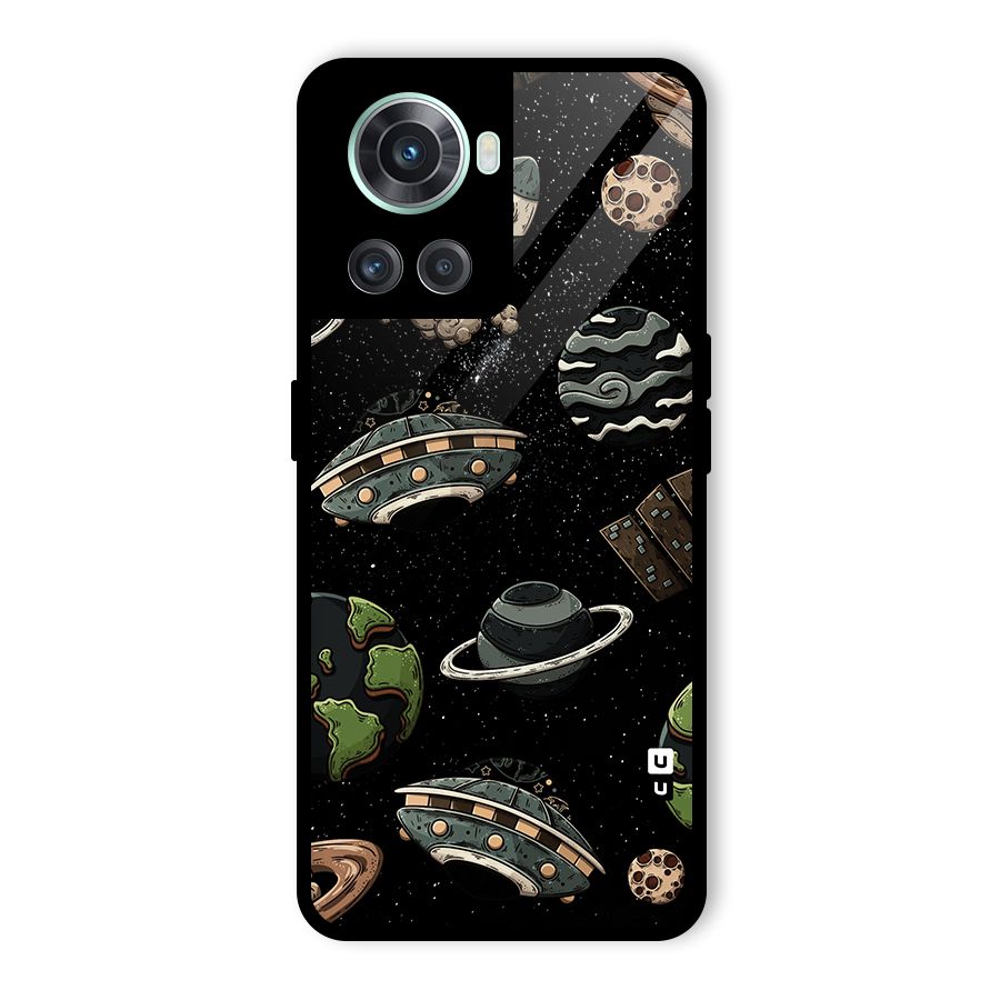 Cosmos Night Sky Anime Pattern Glass Back Case for OnePlus 10R